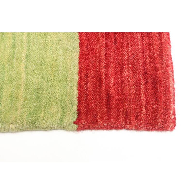 ECARPETGALLERY Hand Loomed Kashkuli Gabbeh Grey Wool Rug - 3'11 x 5'7