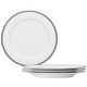 preview thumbnail 6 of 14, Charlotta Set of 4 Dinner Plates, 10-1/2" Platinum