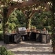 preview thumbnail 9 of 93, 100% Solid Wood Outdoor Kitchen Cabinet Set, Modular Patio BBQ Island Sideboard Buffet Pantry