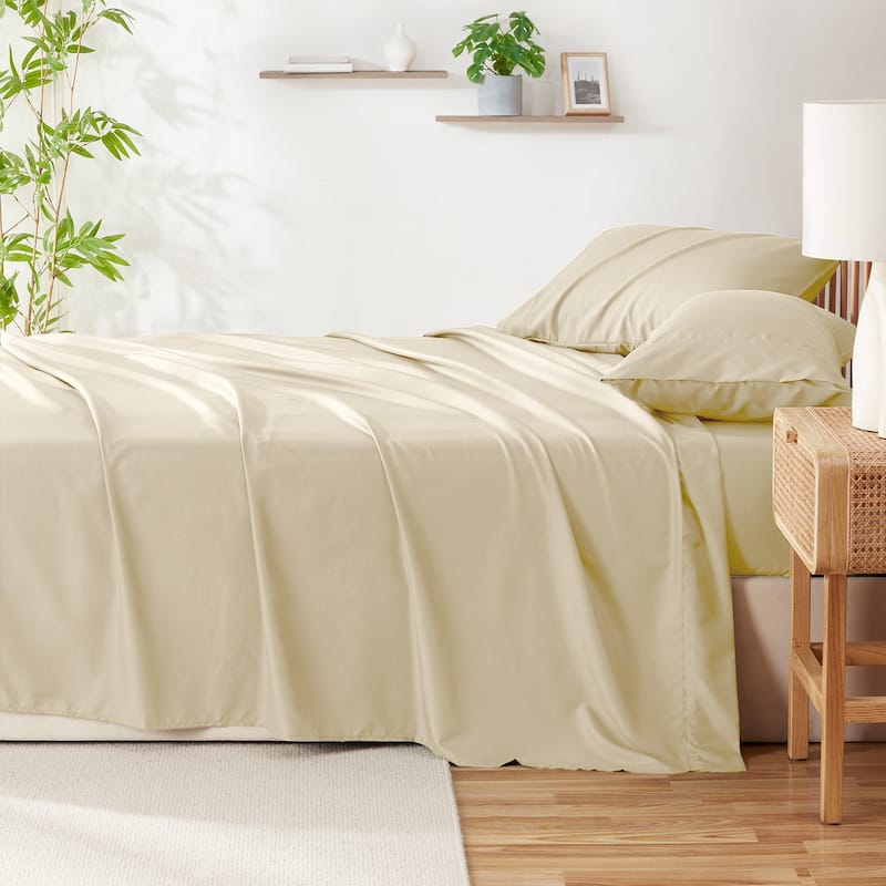 Clara Clark Premium Bamboo Blend Fitted Sheet Set