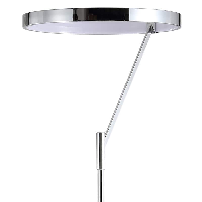 Roxanna 66.7" Integrated LED Metal Floor Lamp, Black by JONATHAN Y - 66.75" H x 17.5" W x 17.5" D