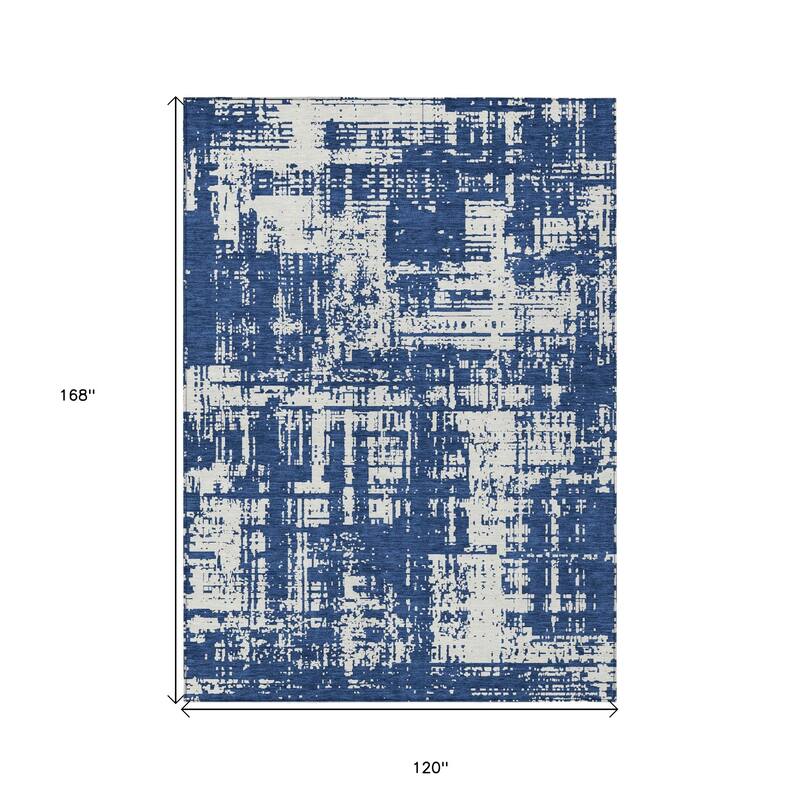 HomeRoots Abstract Transitional Rectangle Outdoor Rug