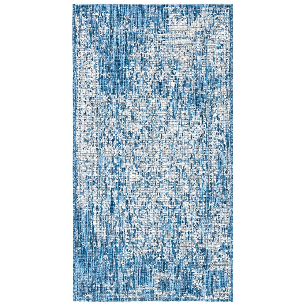 SAFAVIEH Courtyard Gunsel Outdoor Waterproof Patio Backyard Rug