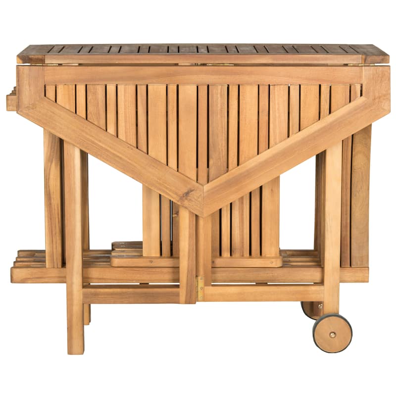 SAFAVIEH Kateryna Acacia Wood 5 Piece Outdoor Dining Table Set - 41Wx41Dx30H