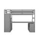preview thumbnail 43 of 43, Twin Size Loft Bed with 7 Drawers 2 Shelves and Desk