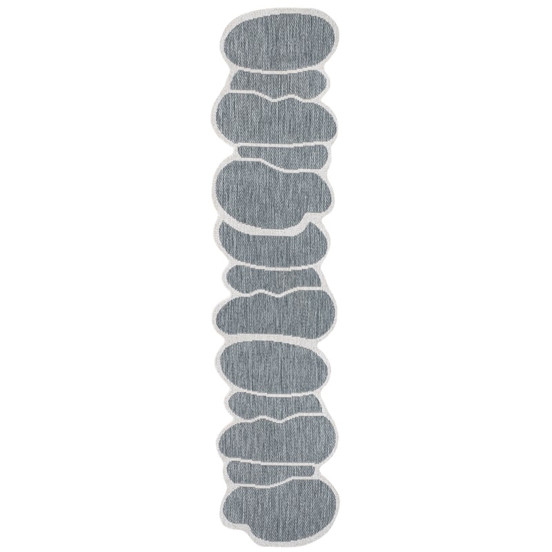 JONATHAN Y Jasper Modern Rustic Abstract Indoor/Outdoor Shaped Area Rug