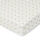 preview thumbnail 2 of 13, Crane Baby Organic Cotton Fitted Crib Sheet Bunny Poppy