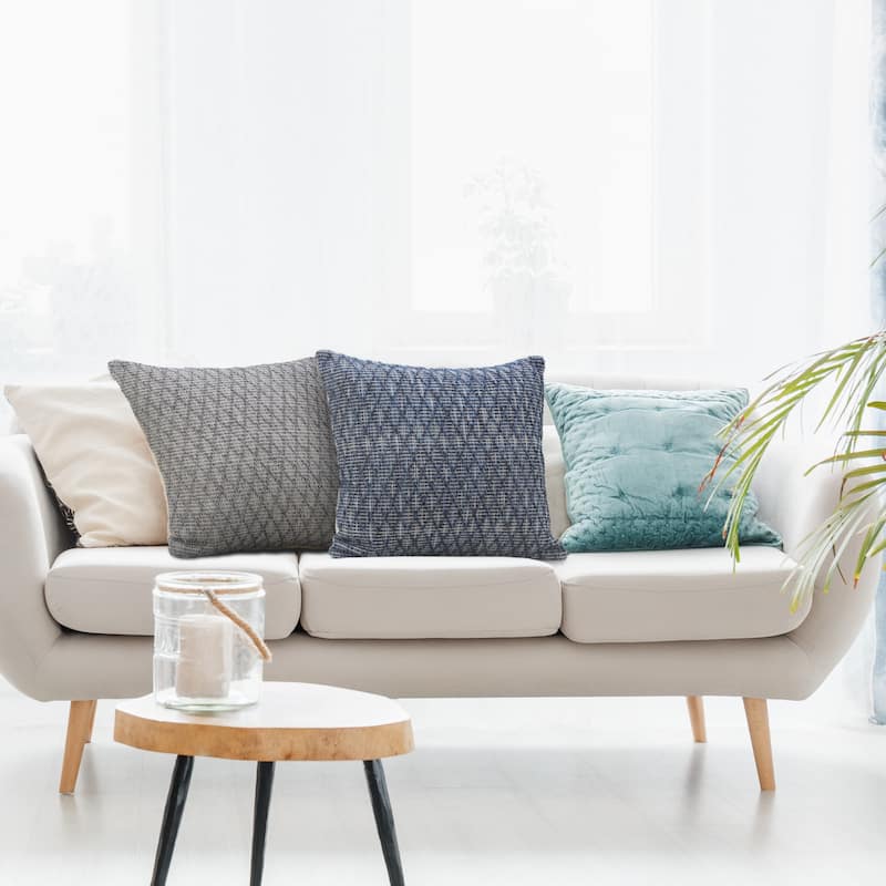 Sevita Modern Traditional Diamond Geometric Throw Pillow