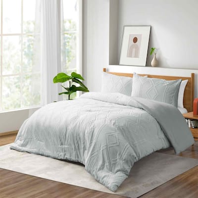 All Season Tufted Clipped Down Alternative Comforter Set