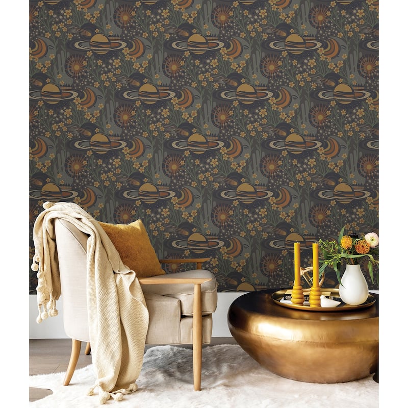 Pip & Lo Smoke Ethereal Cosmos Peel & Stick Wallpaper