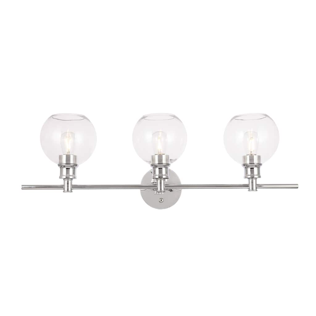 Elegant Lighting Collier 3 Light 28" Wide Bathroom Vanity Light with