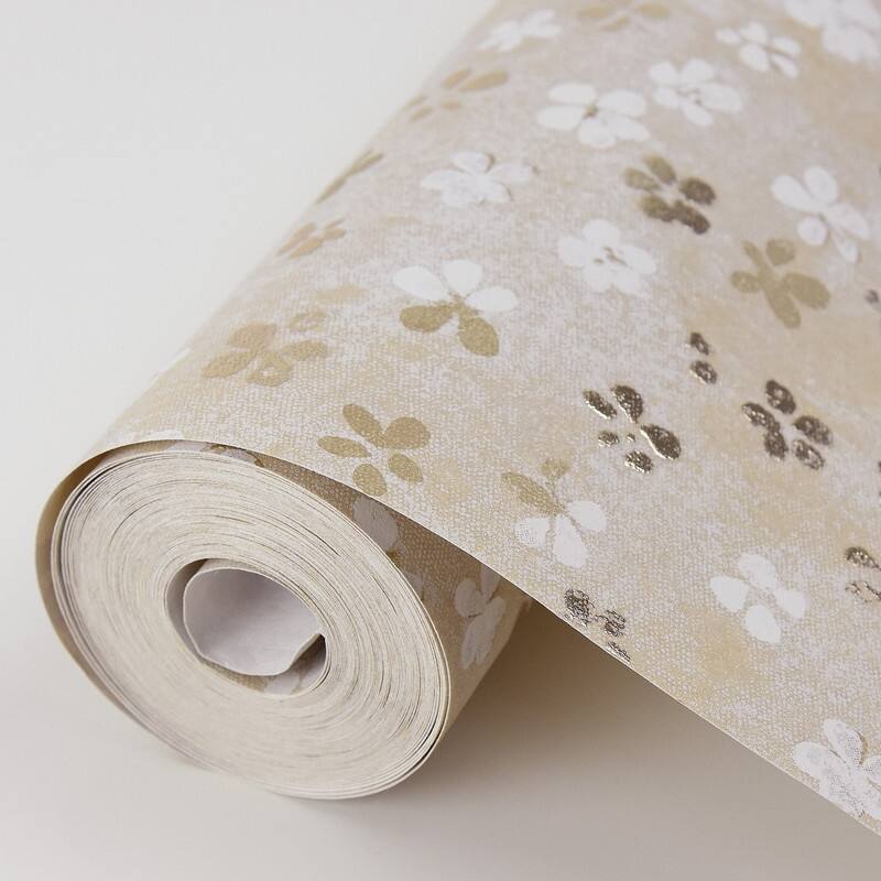 Brewster Cosima Beige Miniature Floral Wallpaper - 27in x 324in x 0.025in