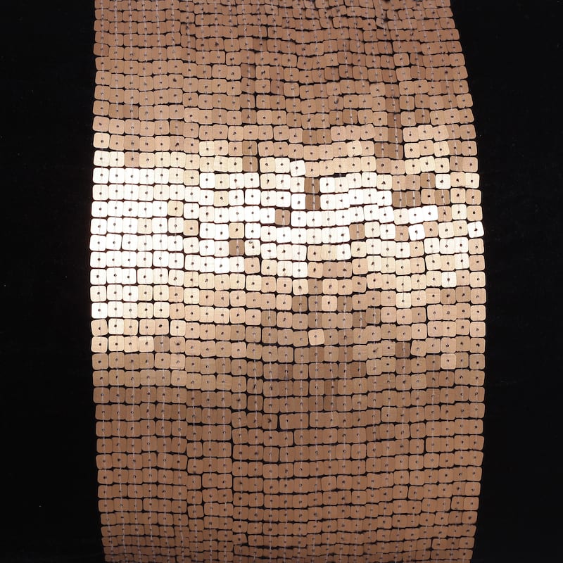 Sevita Black/Gold Geometric Polyester Blend Indoor/Outdoor Lumbar Pillow