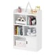 preview thumbnail 2 of 11, Kids Bookshelf Cube Organizer with 6 Compartments for Bedroom and Living Room - 23.62”L x 11.81”W x 35.43”H