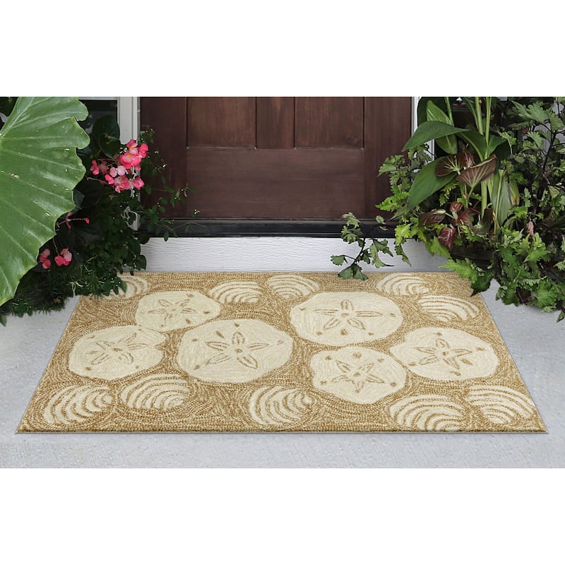 Liora Manne Frontporch Shell Toss Indoor/Outdoor Mat
