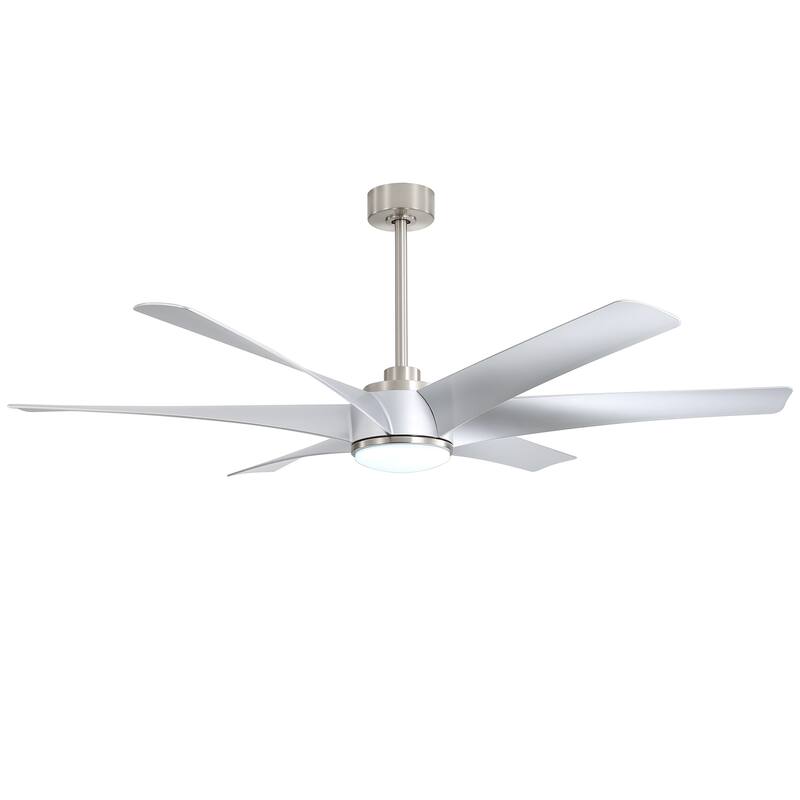 65 in. Integrated LED Indoor 6-Blade Ceiling Fan with Light and Remote Control Included