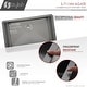 preview thumbnail 4 of 15, STYLISH 30 inch Graphite Black Stainless Steel 16G Undermount Kitchen Sink - 30" x 18" x 9"