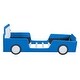 preview thumbnail 4 of 19, Twin Car-Shaped Platform Upholstered Backrest Bed with Wheels
