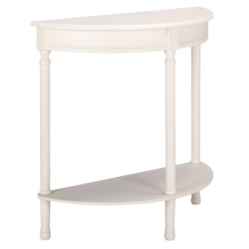 SAFAVIEH Veva Half Moon Console Table - 28" W x 11.8" L x 28" H - 28"W x 12"D x 28"H