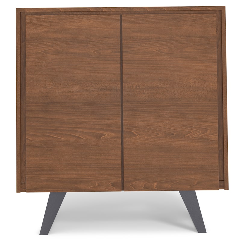WYNDENHALL Mitchell SOLID WOOD and Metal 39 inch Wide Modern Industrial Medium Storage Cabinet - 39"w x 17"d x 42" h