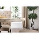 preview thumbnail 9 of 11, Furniture of America Brec Rustic White 48-inch Pedestal Dining Table