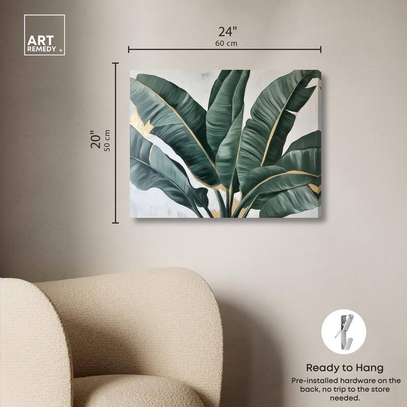 Jungle Jewel Jade II Canvas by Art Remedy, Gallery Wrapped