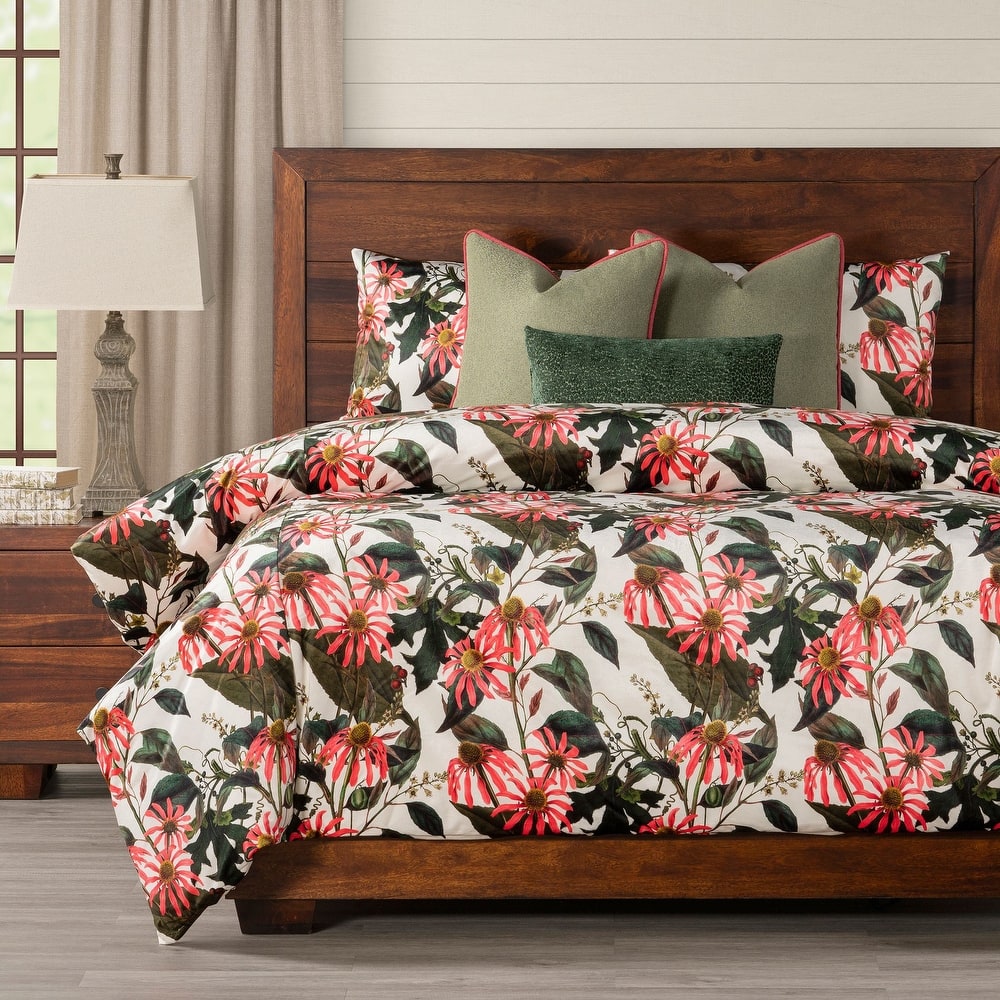 Smithsonian Classic Coneflowers Duvet Set