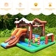 preview thumbnail 5 of 7, Kids Inflatable Bounce House Jumping Castle Slide Climber Bouncer with 550W Blower - Multi - 153.5''x 120''x 86.5''(L x W x H)