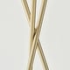 preview thumbnail 4 of 11, Brightech Jaxon 60 in. Antique Brass Tripod Super Bright LED Midcentury Modern Floor Lamp with White Fabric Drum Shade