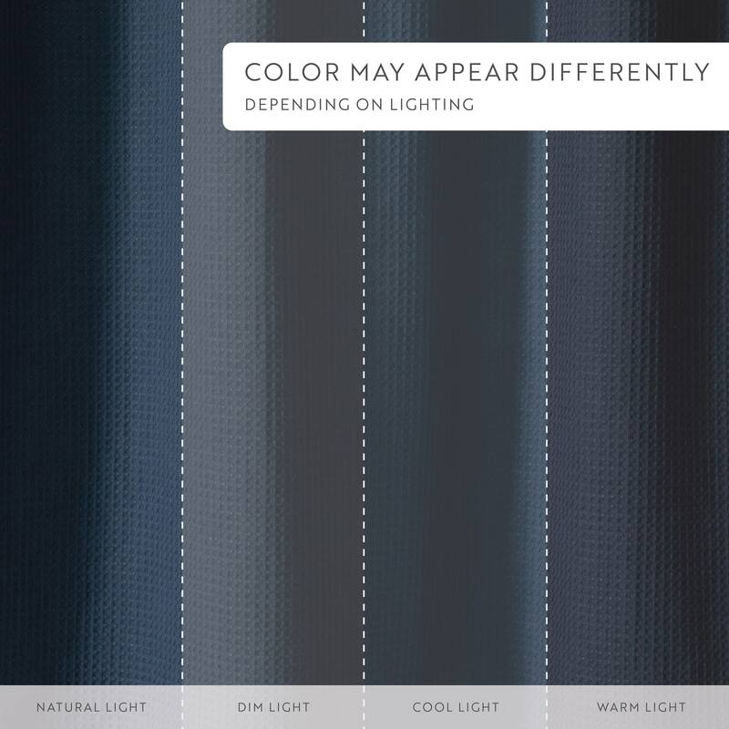 Becky Cameron Cotton Blend Waffle Shower Curtain