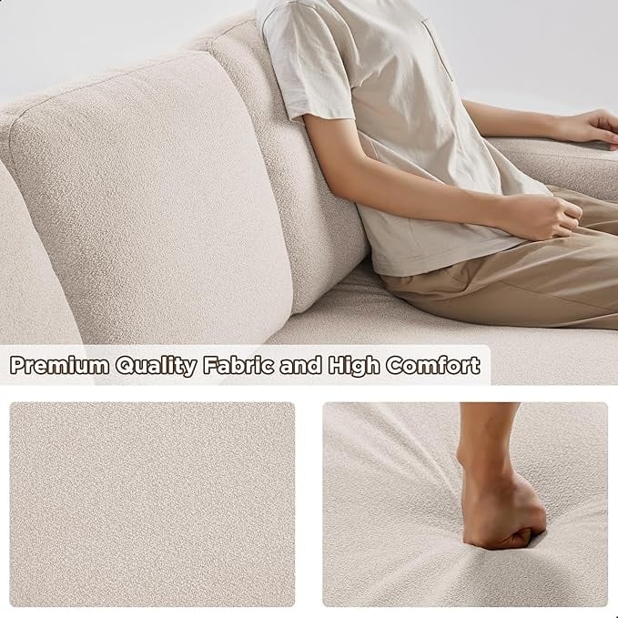Modern Sleeper Sofa Bed, Couch Bed with Bookshelves & Charging Port