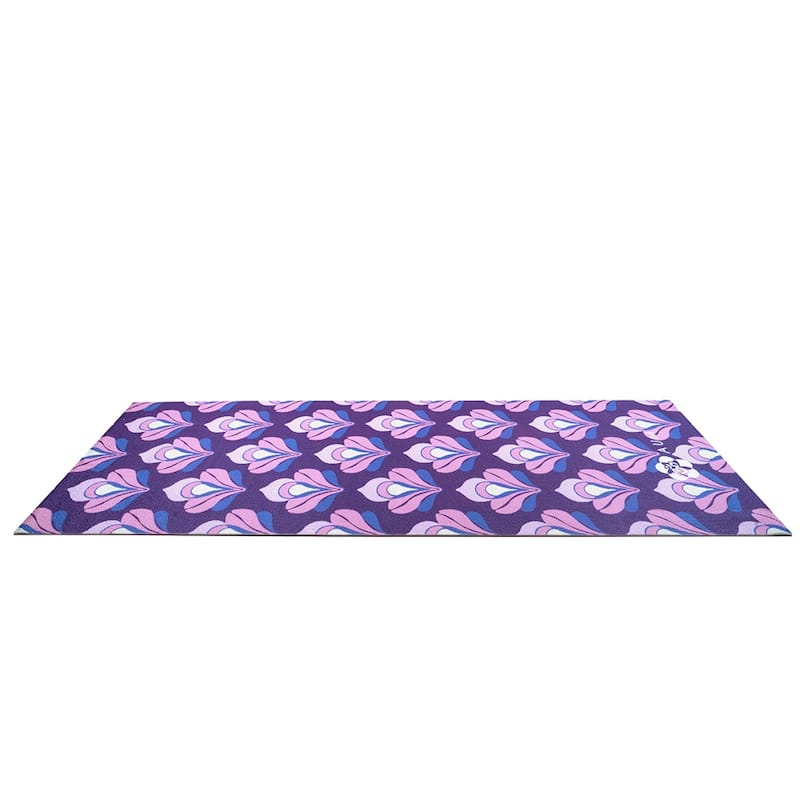 AUM 4mm Soft Foam Tech Lilla Series Yoga Exercise Mat - 68" x 24" - Perfect for Yoga/Pilates/Floor Exercises