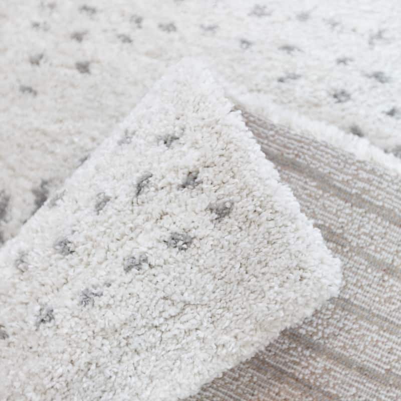 Kalpana Abstract Stripe Shag Area Rug