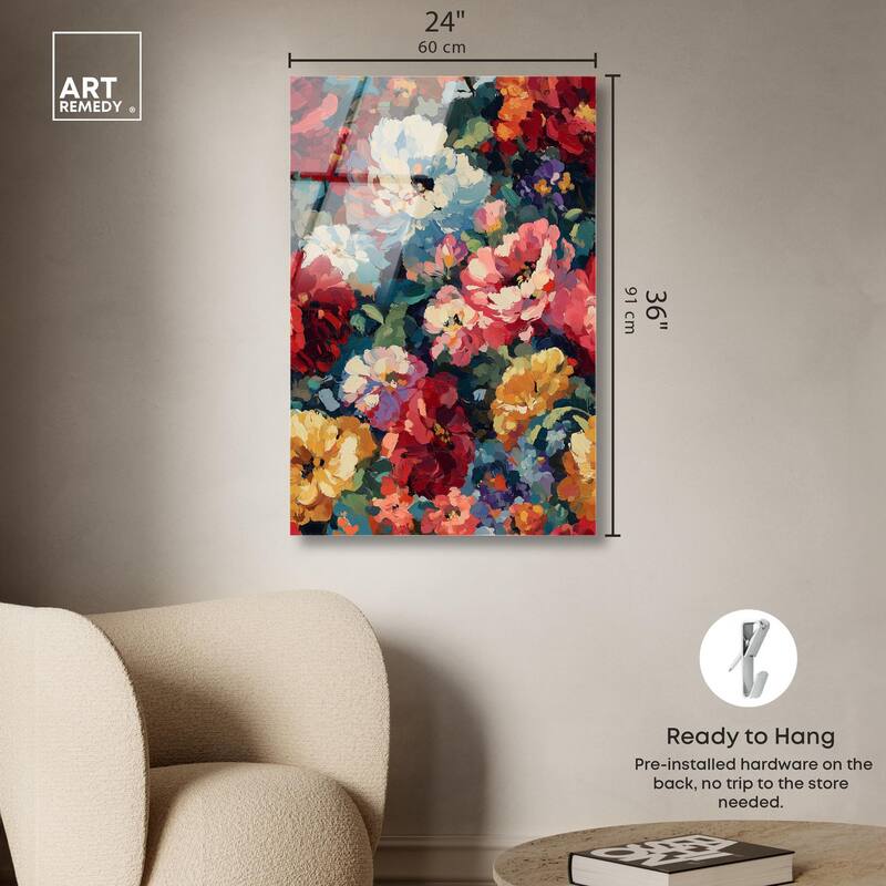 Garden Tapestries I Acrylic by Art Remedy, Ready to Hang