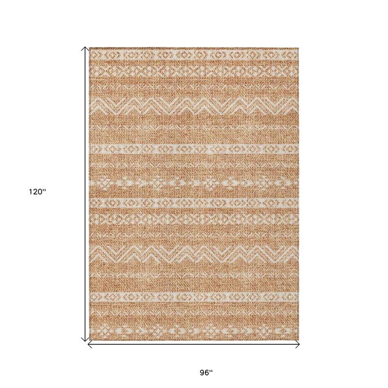 HomeRoots Southwestern Transitional Rectangle Outdoor Rug