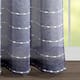 Lush Decor Farmhouse Textured Grommet Sheer Window Curtain Panel Pair