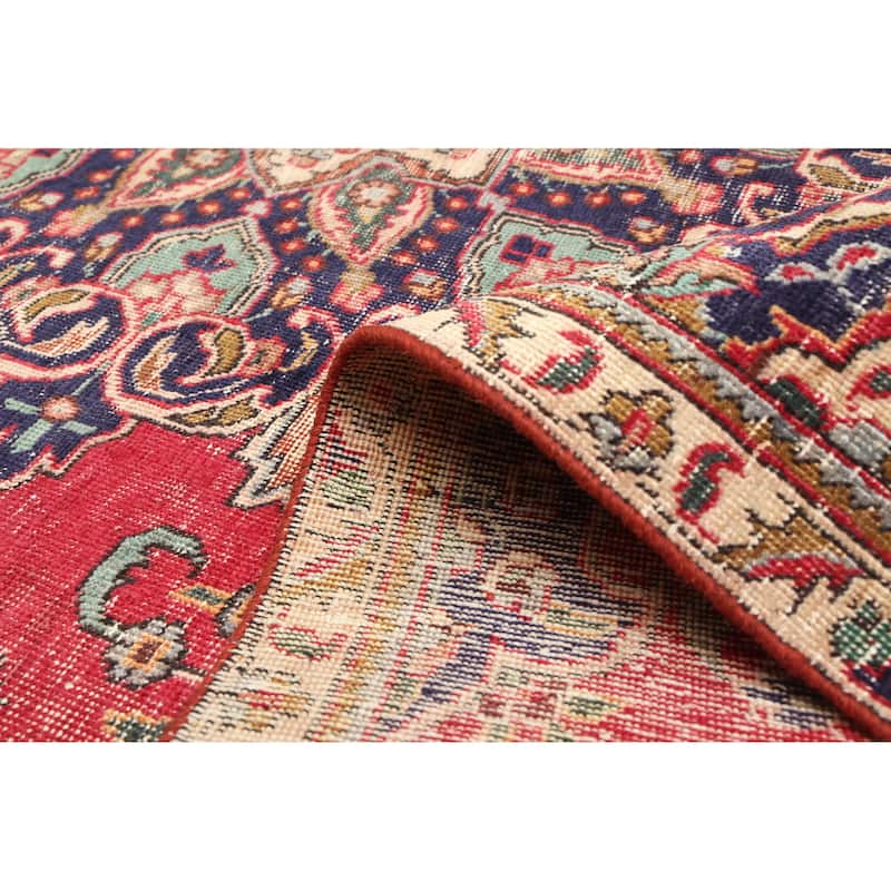 ECARPETGALLERY Hand-knotted Antalya Vintage Red Wool Rug - 6'5 x 9'2