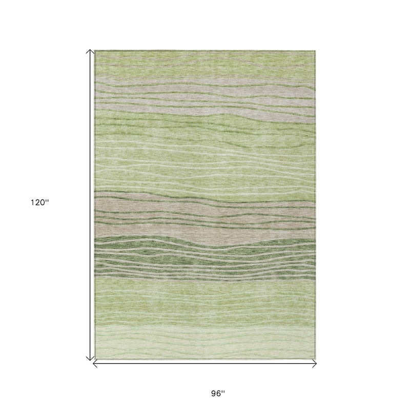 HomeRoots Striped Transitional Rectangle Outdoor Rug
