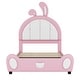 preview thumbnail 9 of 24, Twin Size Upholstered Platform Bed with Rabbit Shaped Headboard
