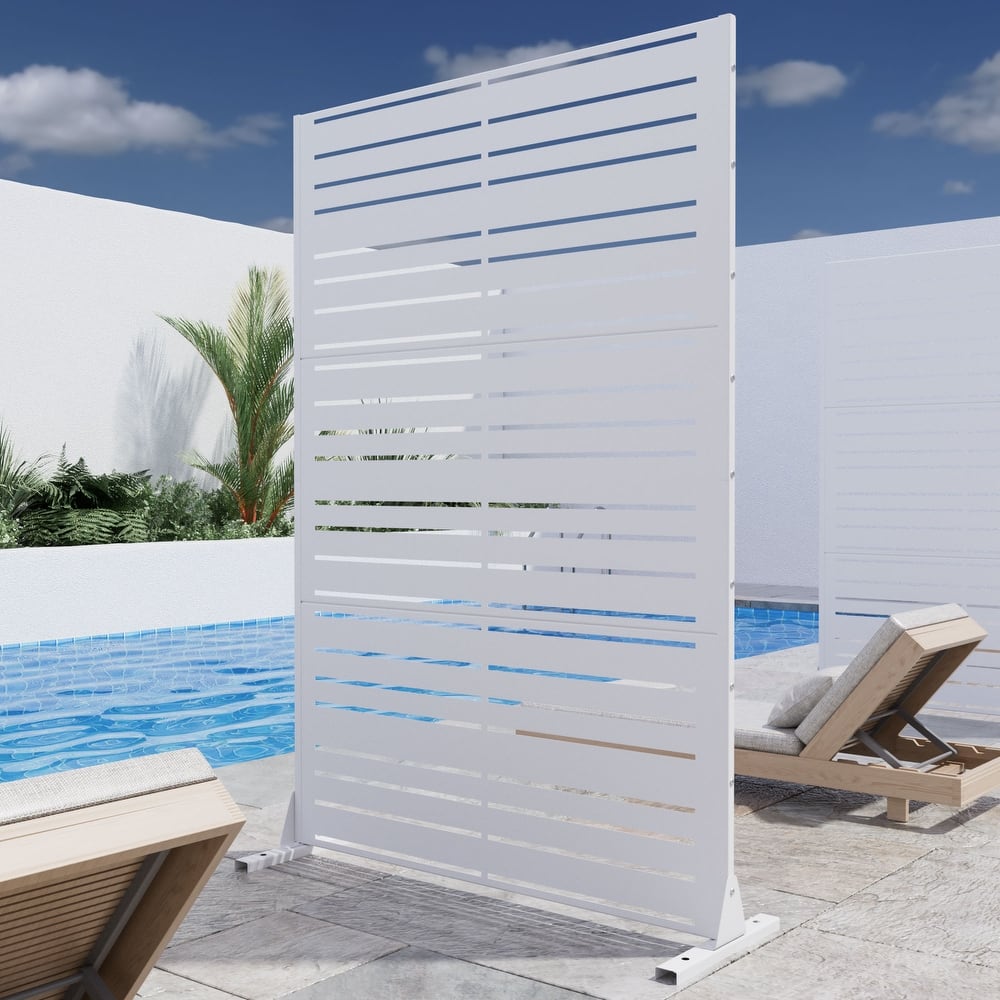 Outdoor Privacy Screen Metal Privacy Screen Panel Free Standing