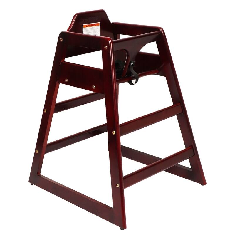 Wooden Double Solid Wood Feeding, Eat & Grow Portable High, Easy to Clean Baby Booster Chair in Walnut Finish