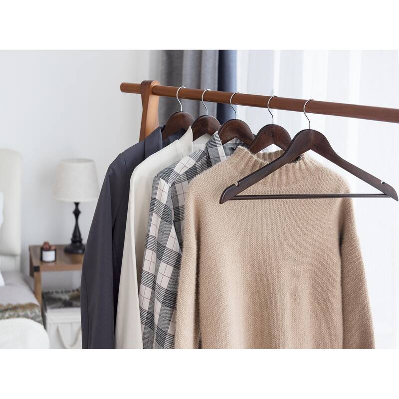 StorageWorks Wooden Clothes Hangers, Hangers for Coats, Shirts, Jackets, Pants, Suits
