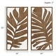 preview thumbnail 34 of 33, Madison Park Birch Palms Birch Botanical Two-tone Wood Panel Wall Decor Set