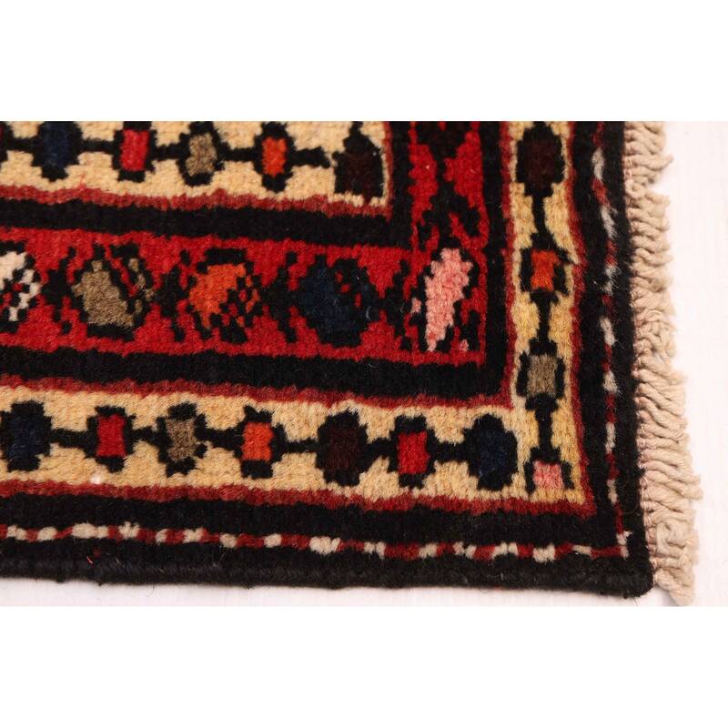 ECARPETGALLERY Hand-knotted Anadol Red Wool Rug - 3'5 x 9'7