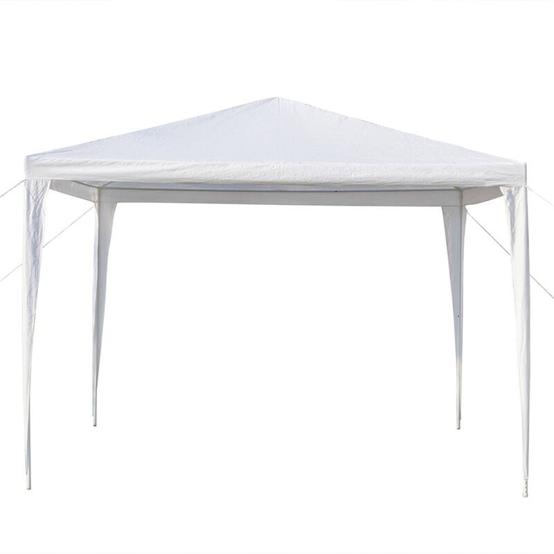 Spiral Tube Canopy Tent, Waterproof Tent with 3 Sides, White