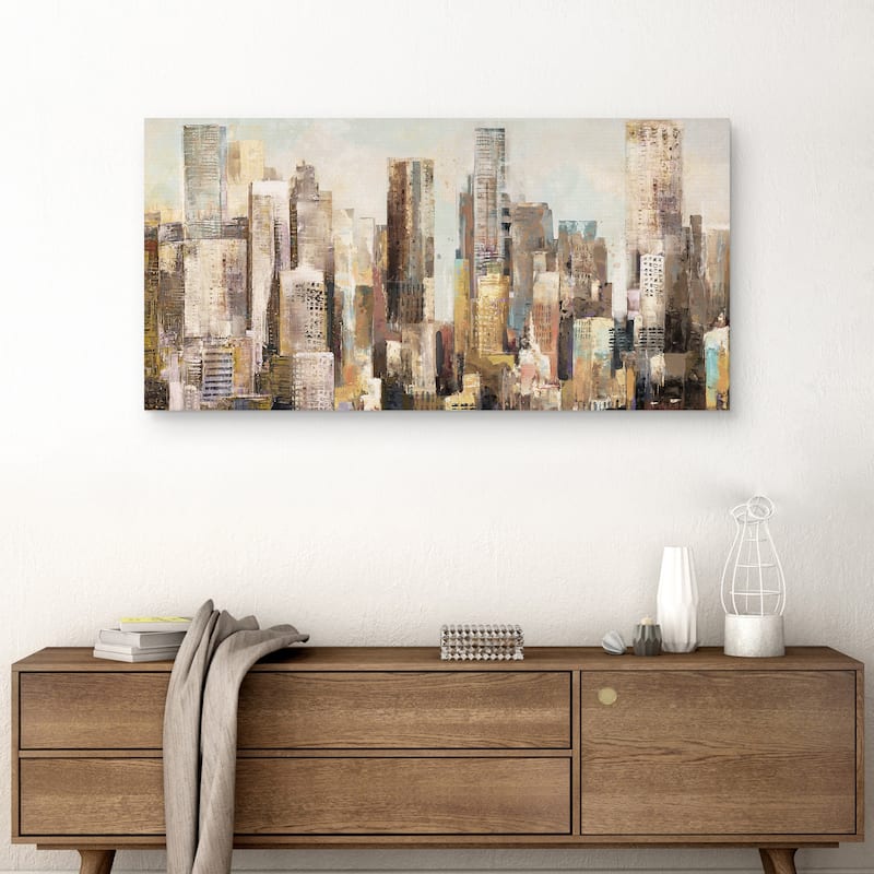 Metro Glow by Studio Arts Canvas Art Print