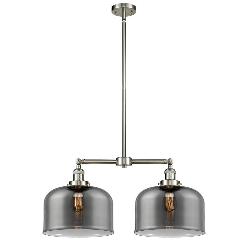 Innovations Lighting X-Large Bell 2 Light 21" Wide Linear Chandelier