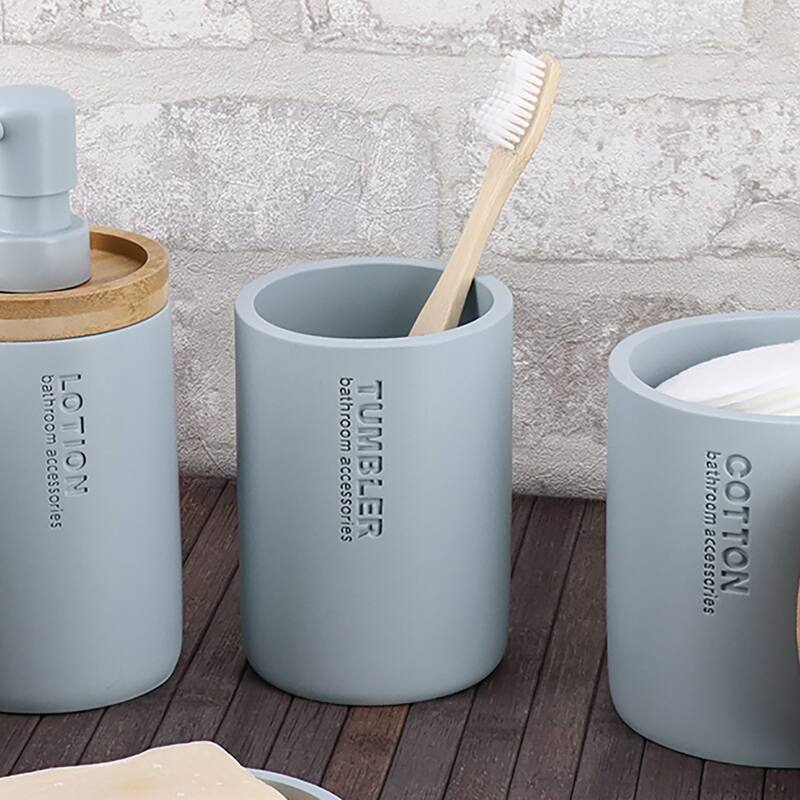 Modern Bathroom Tumbler, Minimalist Design Toothbrush Holder, Versatile Home Organizer