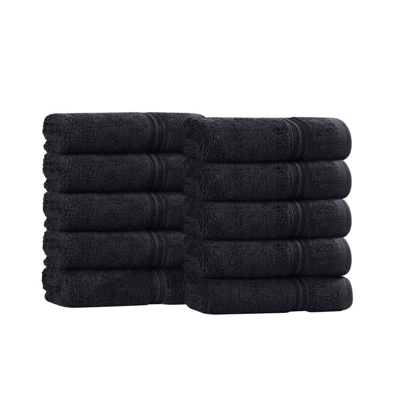 Superior Heritage Egyptian Cotton Absorbent Face Towel Set of 10