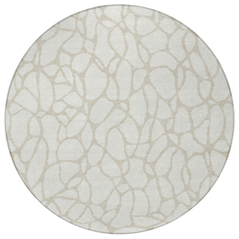 HomeRoots Geometric Transitional Rectangle Outdoor Rug